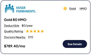 Example health insurance card